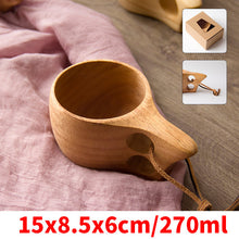 Load image into Gallery viewer, Chinese Portable Wooden Mug Milk Cup Teacup Kungfu Tea Travel Coffee Mug Drinkware Handmade Juice Lemon Coffee Mugs
