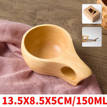 Load image into Gallery viewer, Chinese Portable Wooden Mug Milk Cup Teacup Kungfu Tea Travel Coffee Mug Drinkware Handmade Juice Lemon Coffee Mugs

