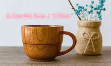 Load image into Gallery viewer, Chinese Portable Wooden Mug Milk Cup Teacup Kungfu Tea Travel Coffee Mug Drinkware Handmade Juice Lemon Coffee Mugs
